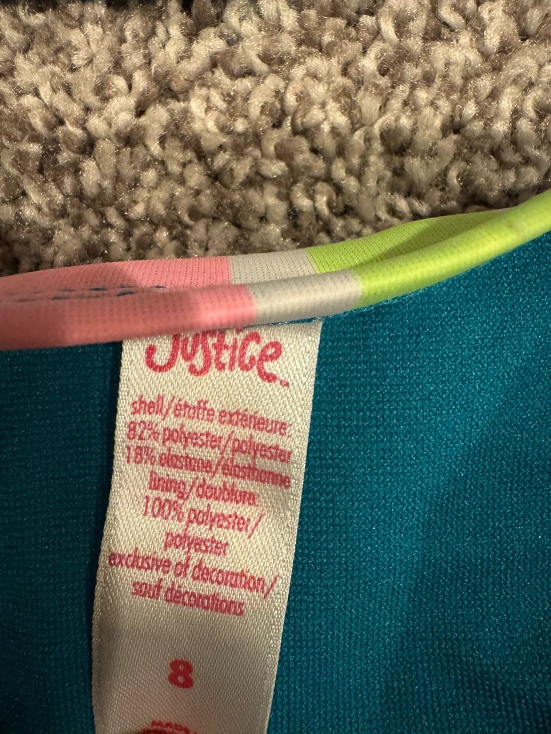 Justice swimsuit for girls 8, George 10/12