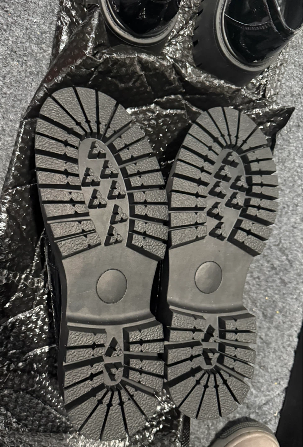 Black Patent Loafers with Silver Bit Detail - Size 10 - photo 4