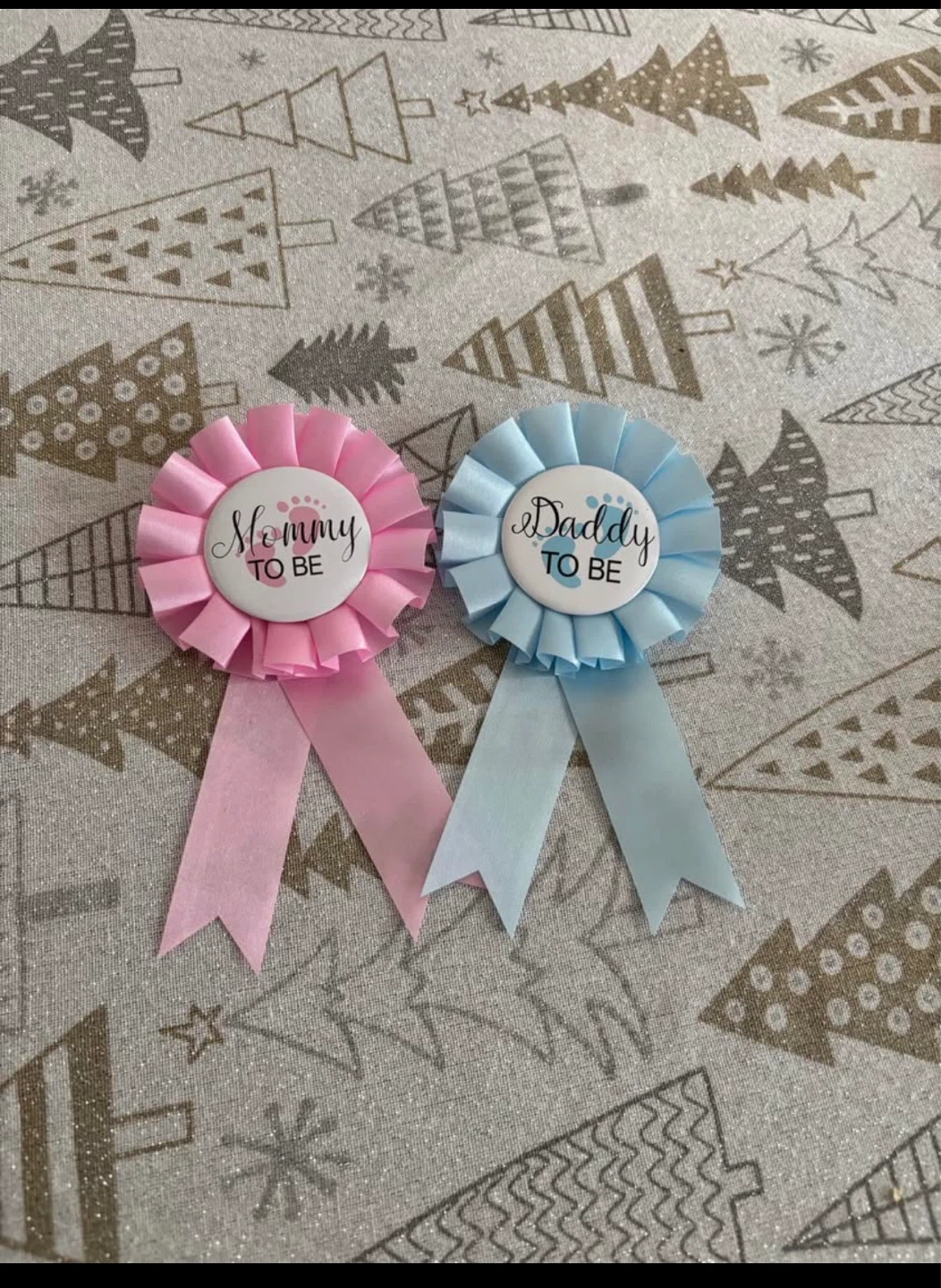 Mommy to Be & Daddy to Be Baby Shower Ribbons