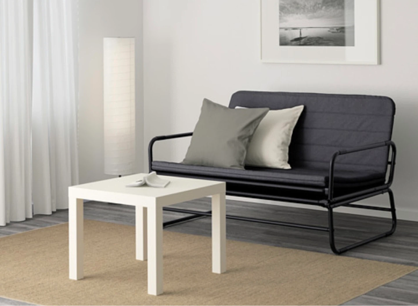 IKEA foldable bed Futon Frame - Black