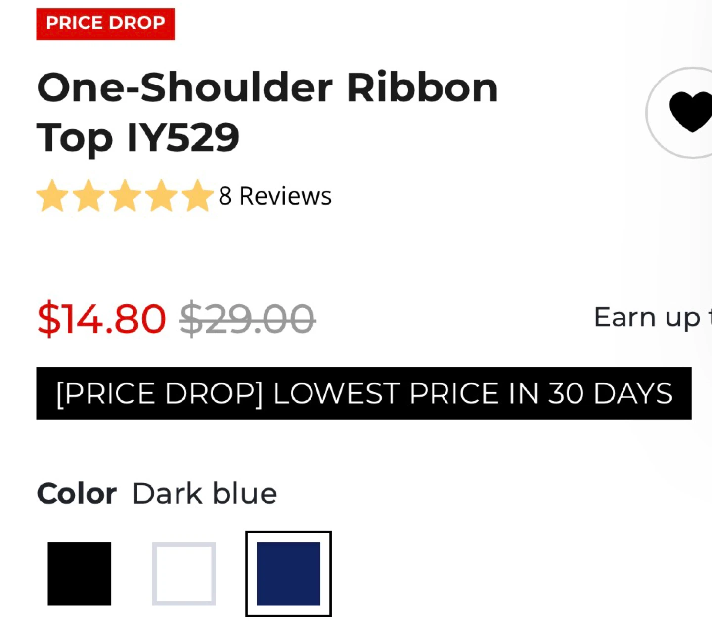BRAND NEW - Korean Lewkin One-Shoulder Ribbon Top - photo 2