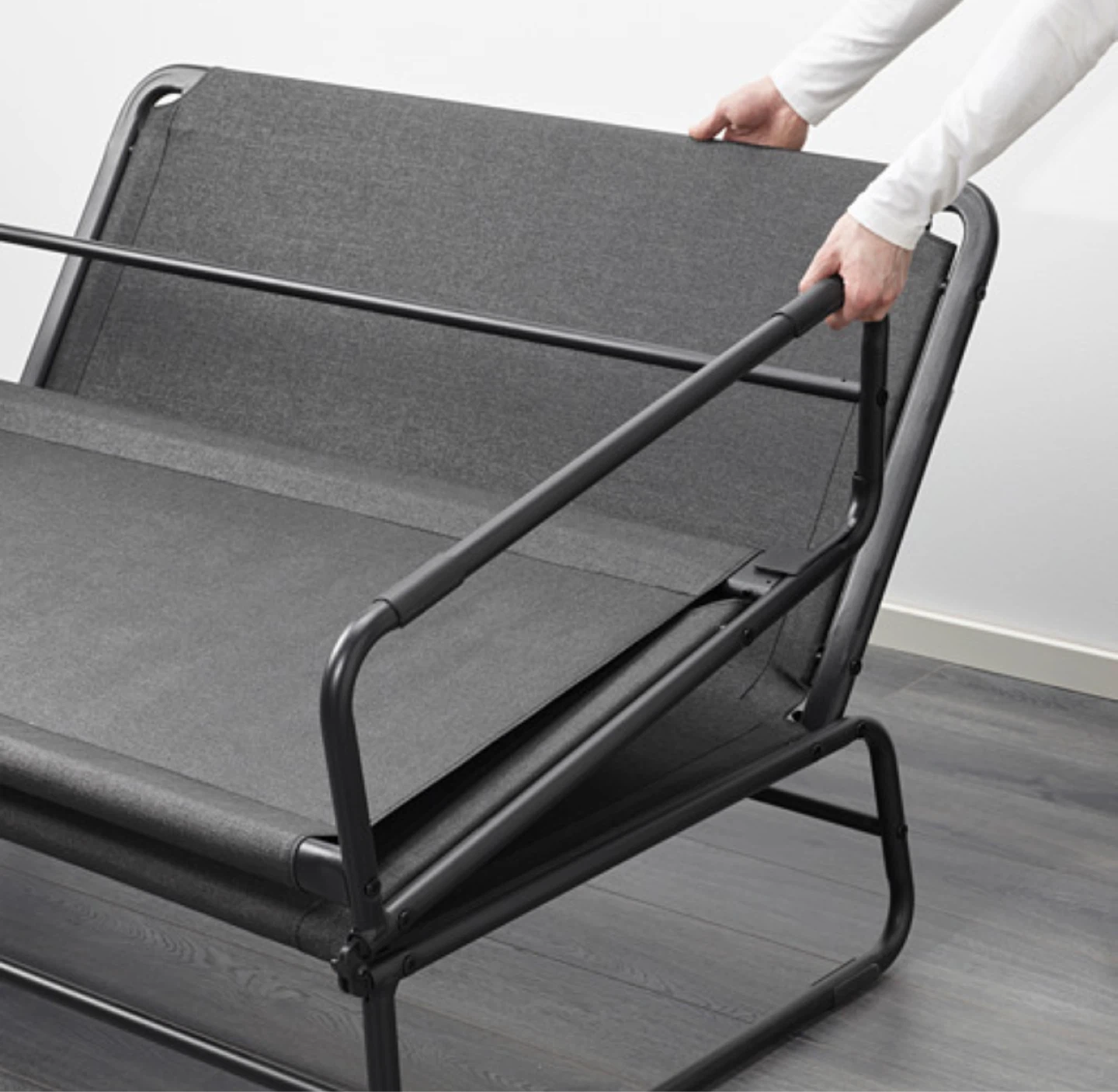 IKEA foldable bed Futon Frame - Black - photo 5