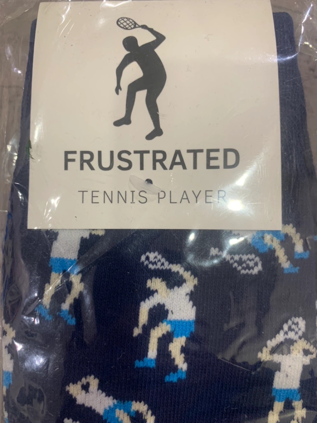 Frustrated Tennis Player Novelty Socks - photo 5