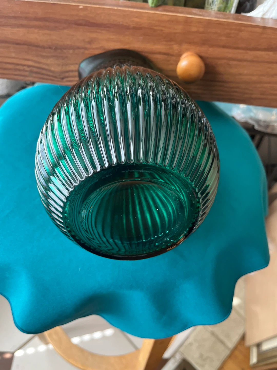 Emerald Green Glass Pitcher - photo 4