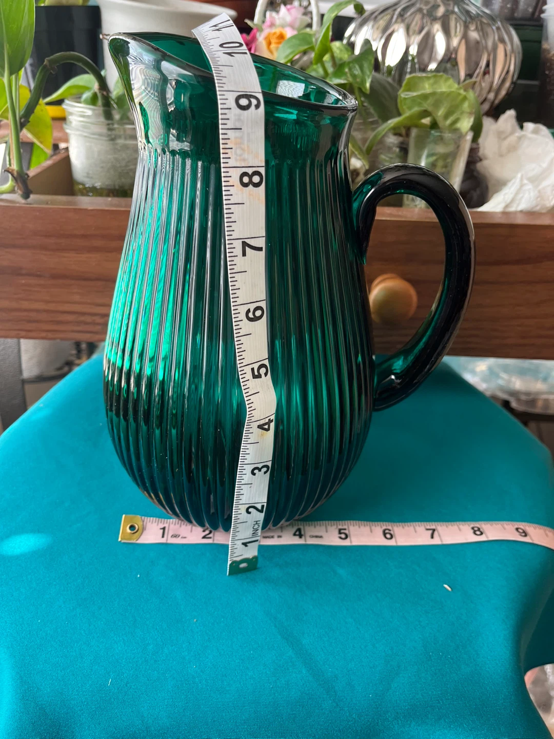 Emerald Green Glass Pitcher - photo 5