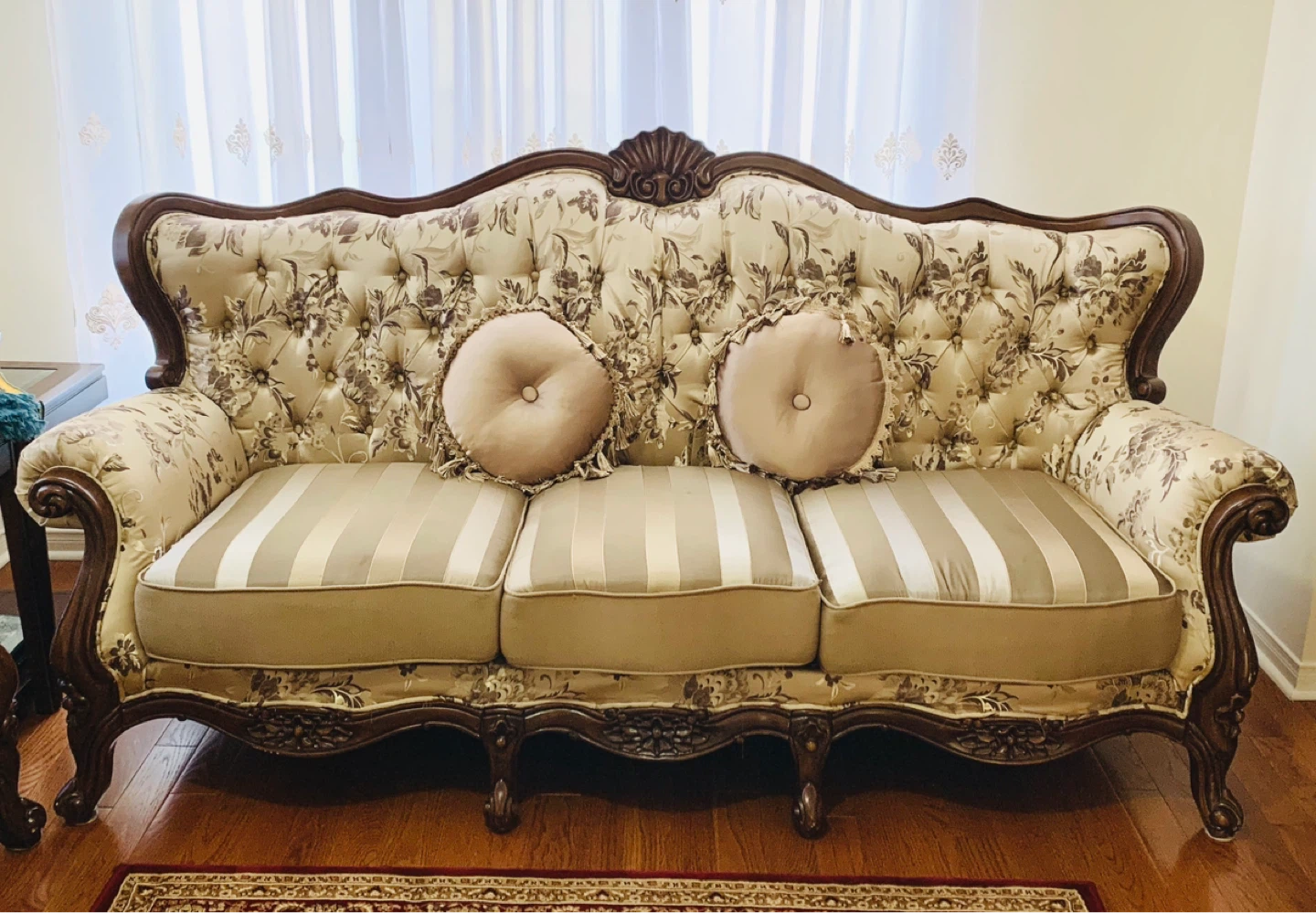 Vintage Living Room Sofa Set with Armchair - photo 5