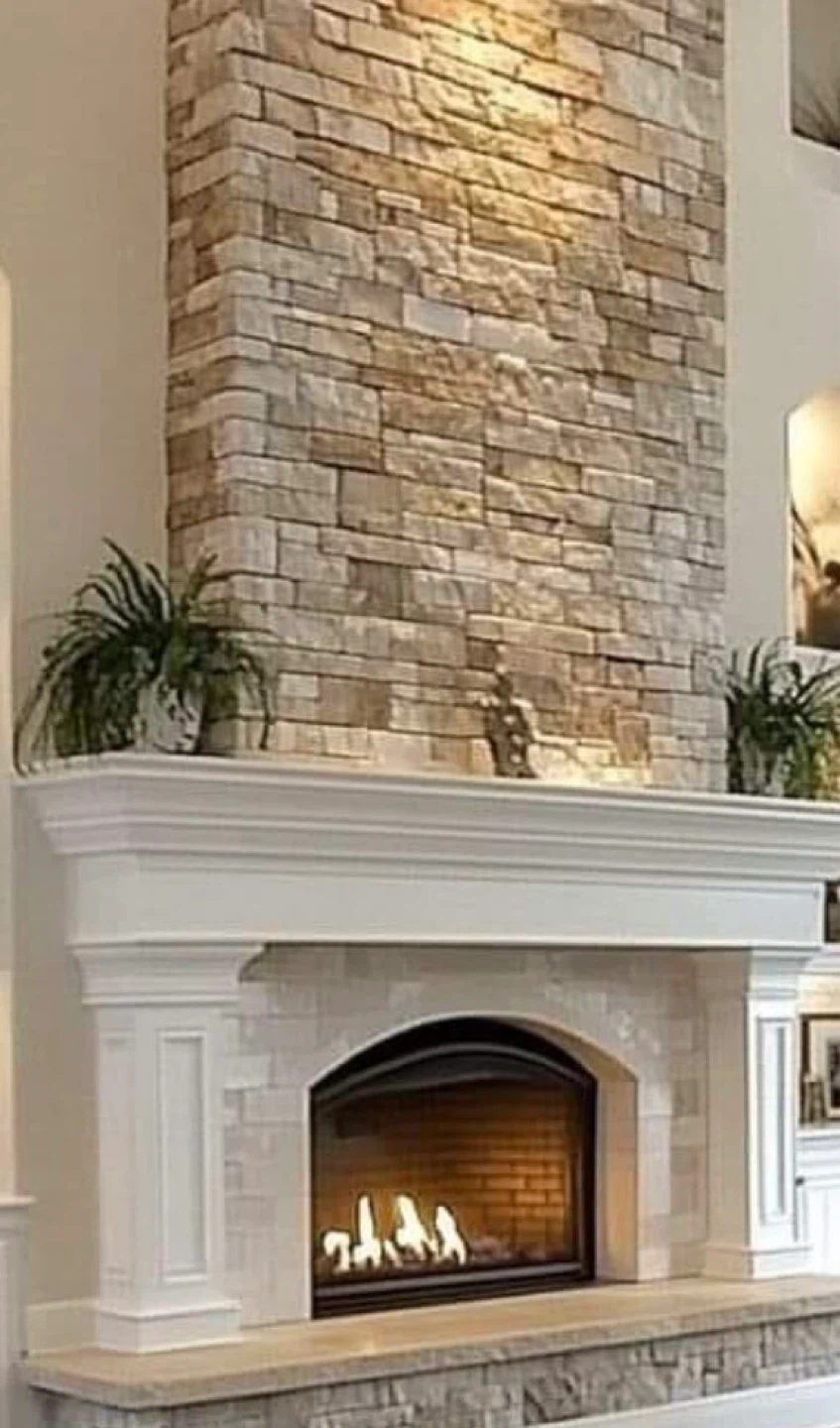 Accent wall update with brick pattern - photo 3