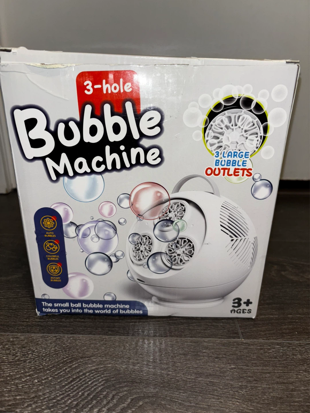 3-Hole Bubble Machine with Bubble Concentrate - photo 2