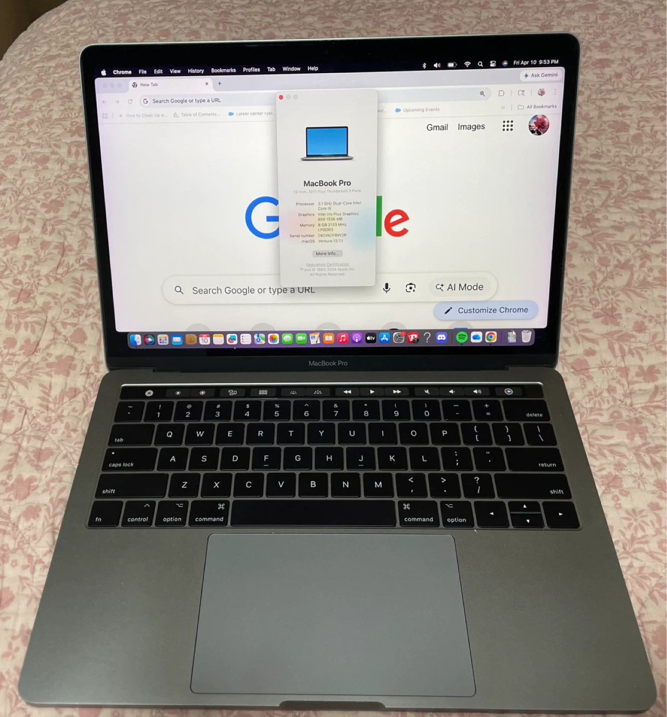 13” MacBook Pro 2017 - intel i5, 500 GB storage, with Touch Bar - photo 3