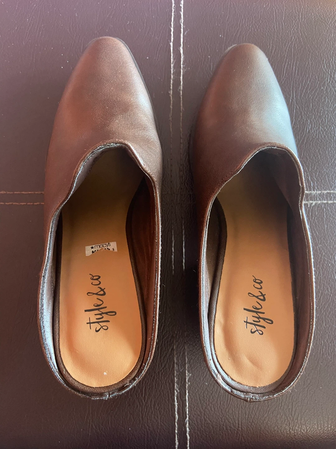 Style & Co Women's Brown Mules