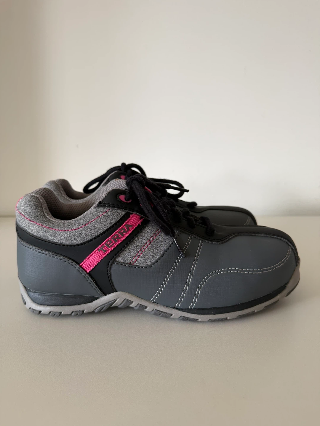 Terra Cora Women's Safety Shoes Size 7.5 Grey/Pink - photo 4