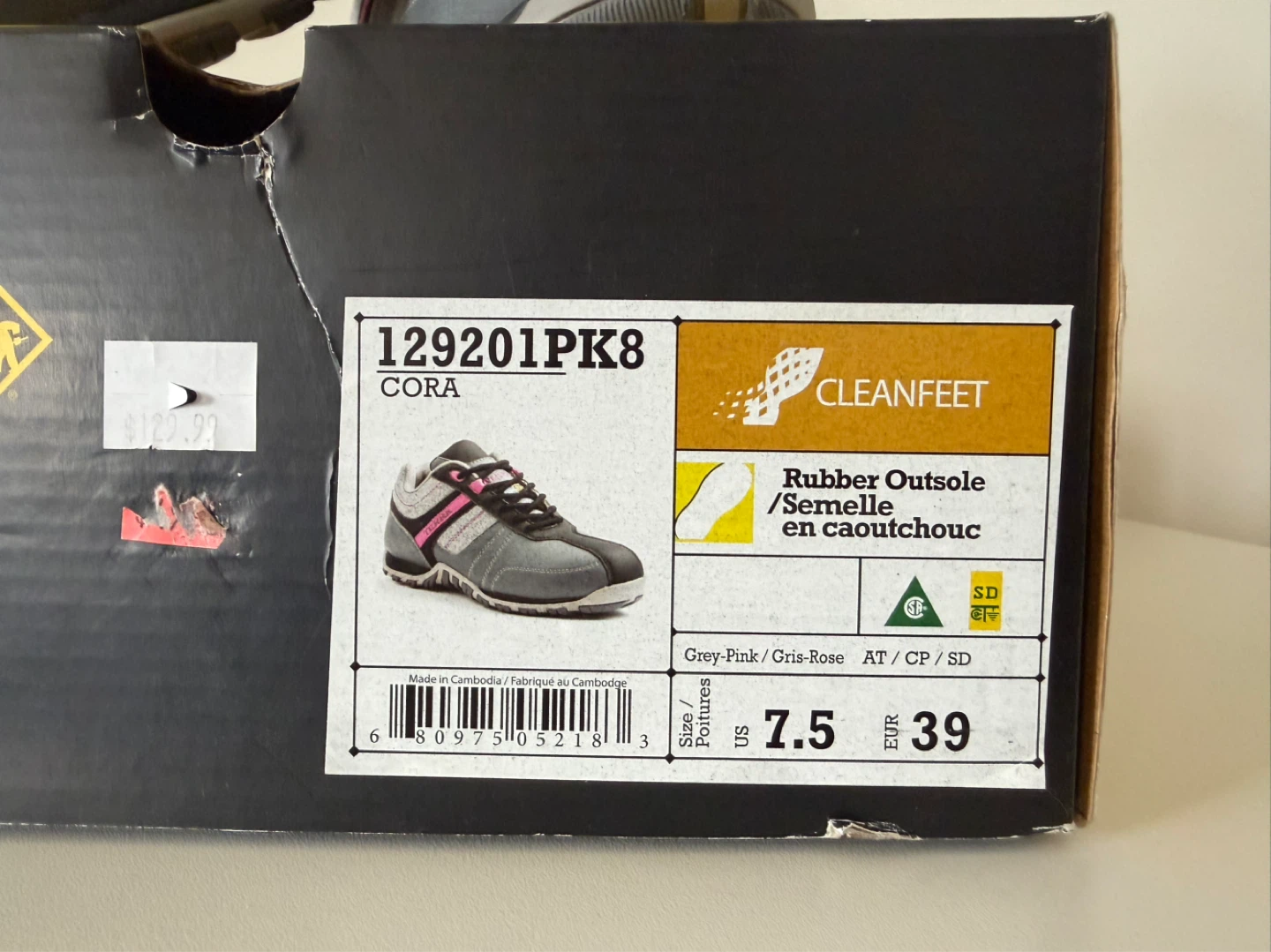 Terra Cora Women's Safety Shoes Size 7.5 Grey/Pink - photo 2