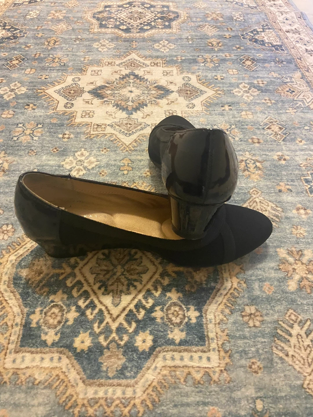 Kelly & Katie Black Patent Ballet Flats