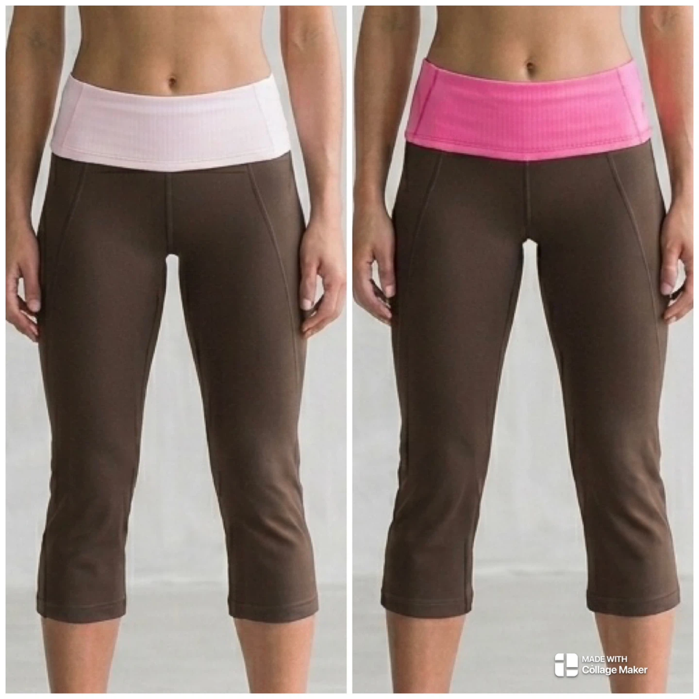 Lululemon Groove Crop Reversible Mesh Foldover Yoga Pants Size 6