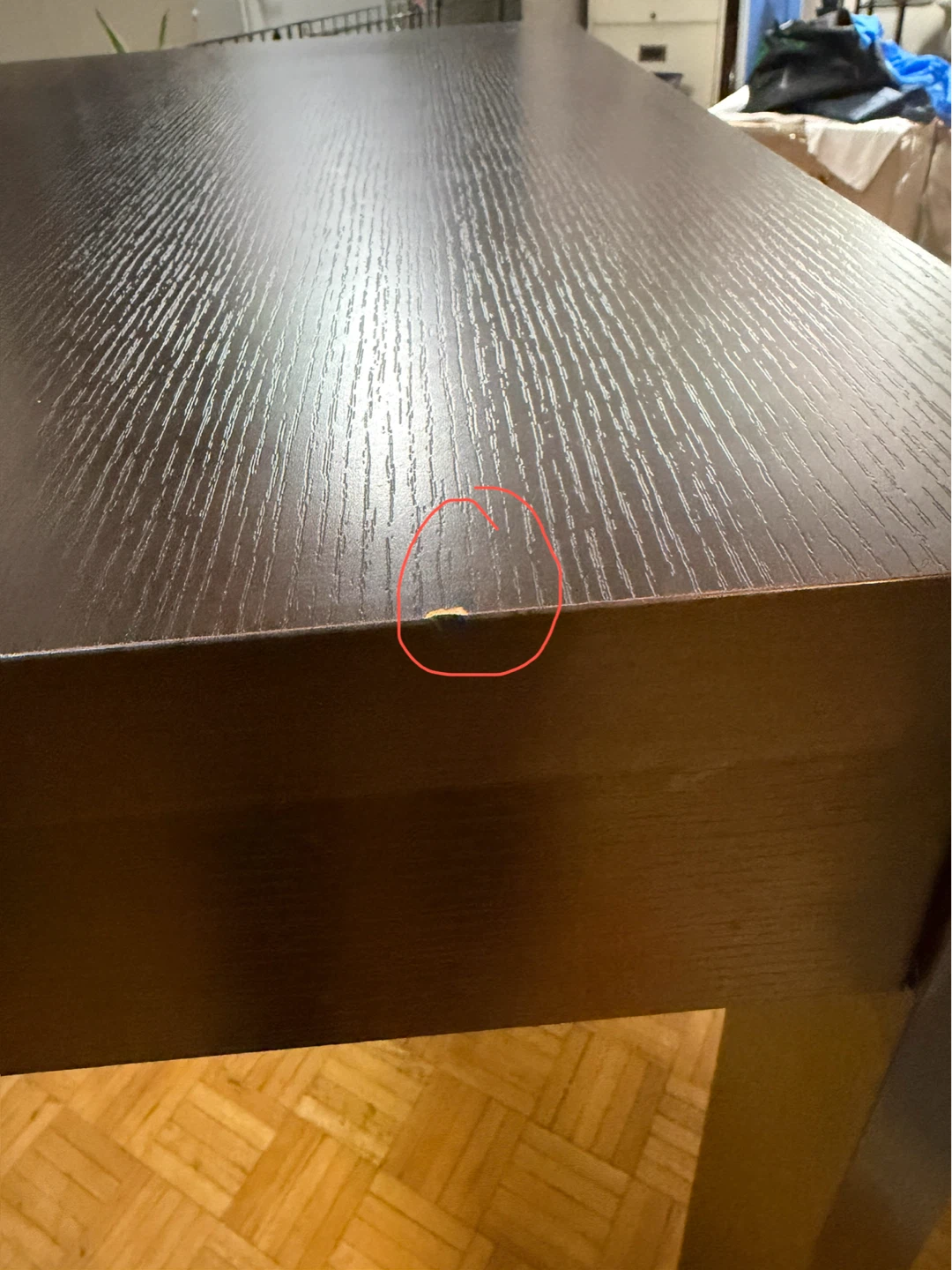 Dark Brown Bar Table with 3 storage shelves - photo 5