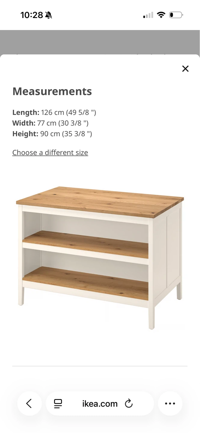 IKEA TORNVIKEN Kitchen Island - Off-white/Oak - photo 2