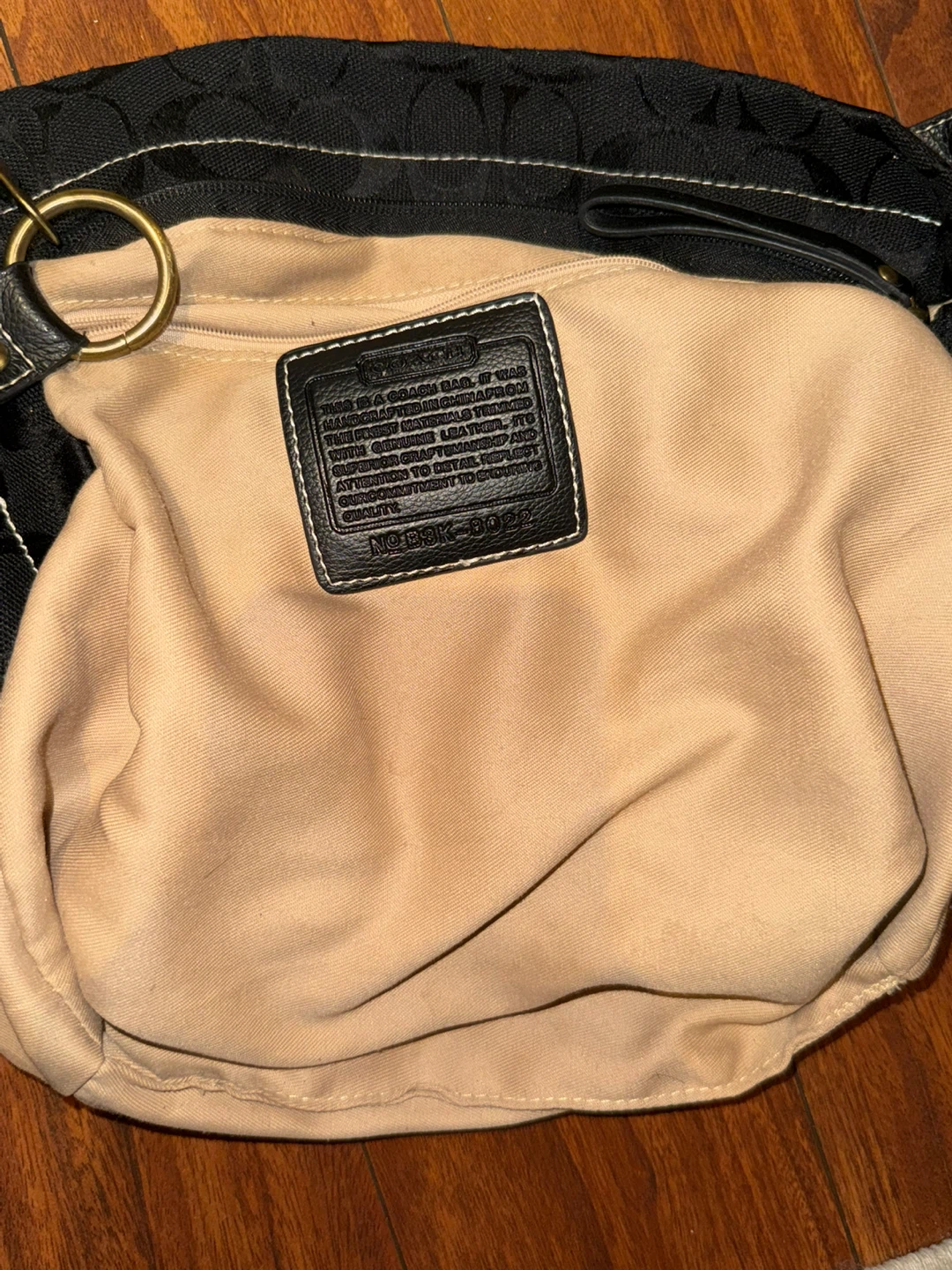 Black Coach Monogram Shoulder Bag - photo 3