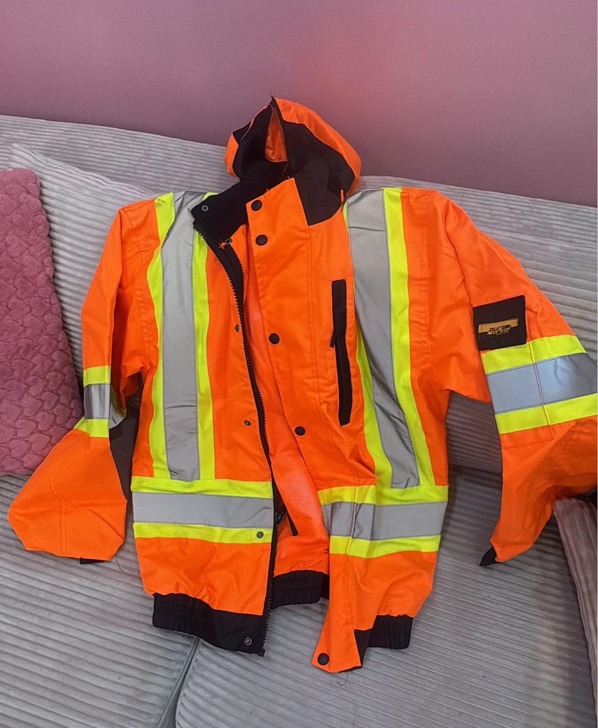 High-Visibility Work Jacket Orange