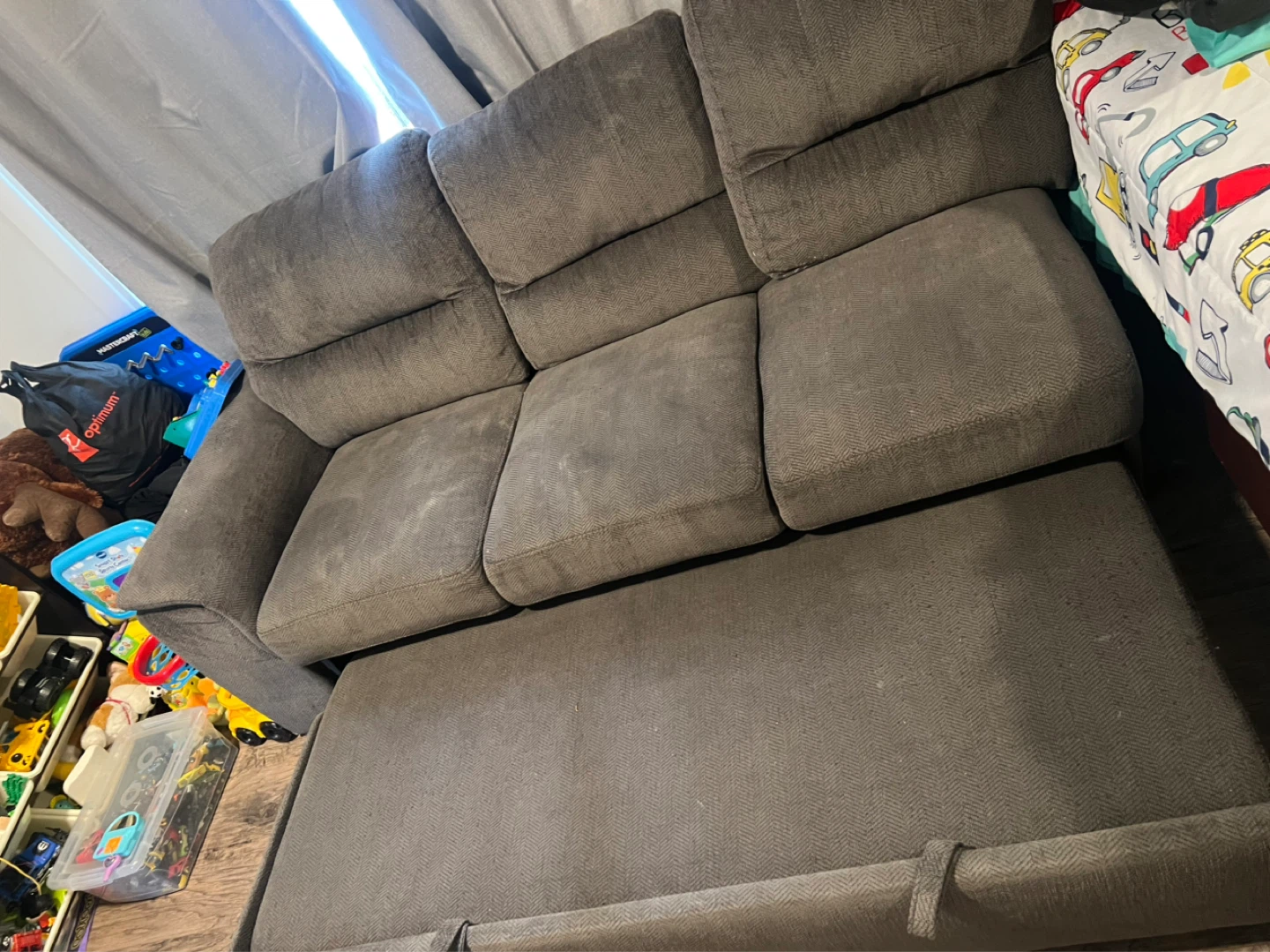 Grey Sofa with Chaise - photo 3