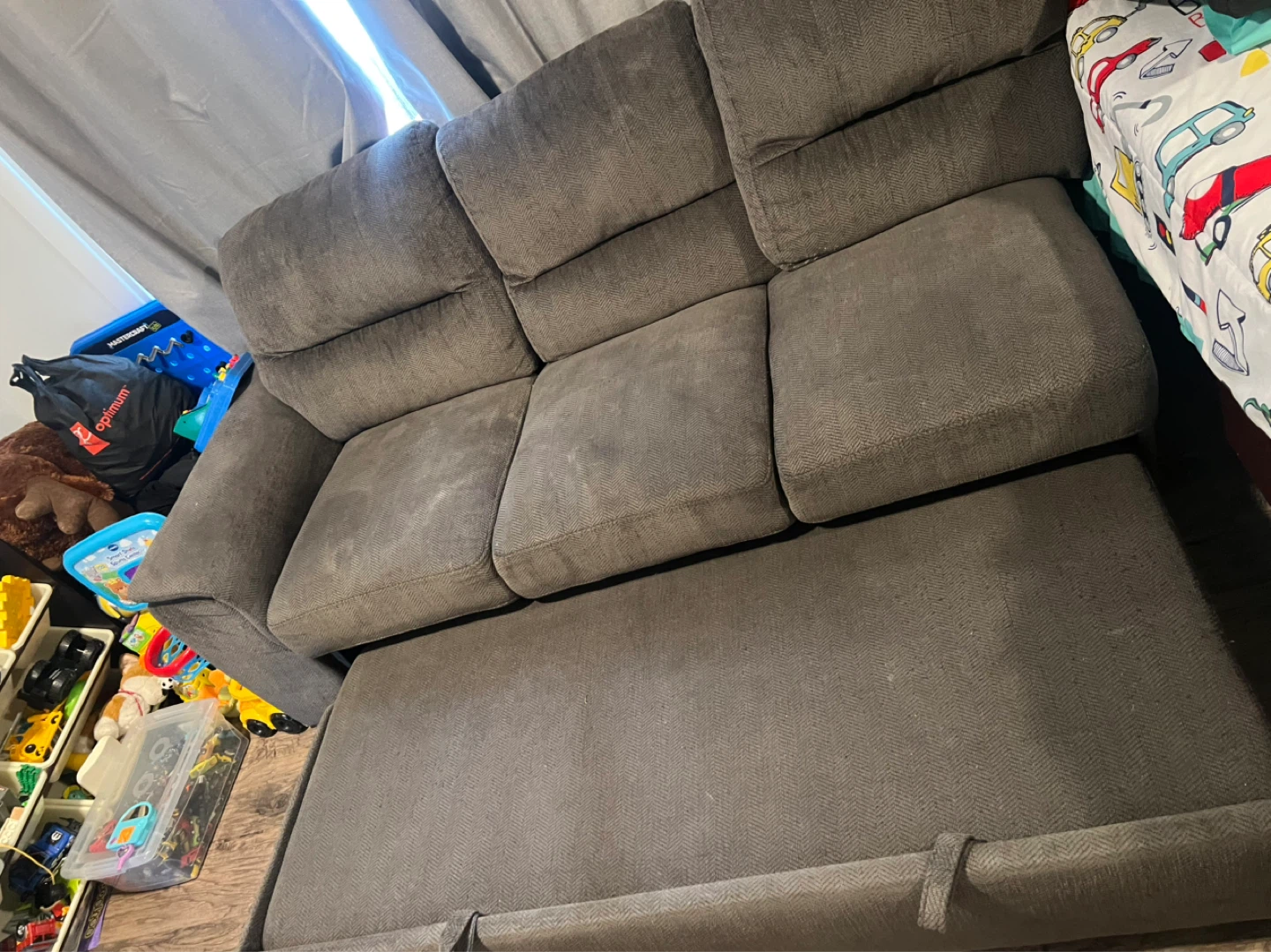 Grey Sofa with Chaise - photo 2