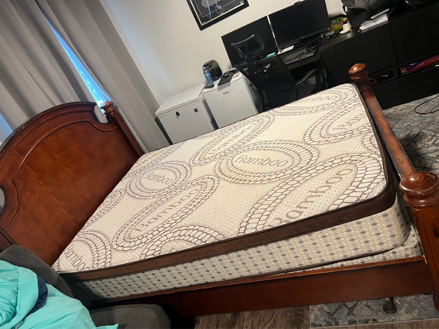 Queen Bed set and Mattress - photo 2