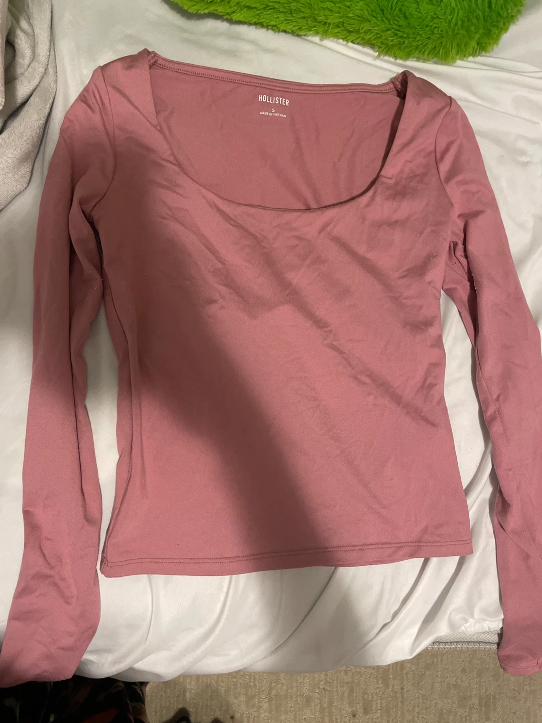 Hollister Pink Long Sleeve Top - Size S