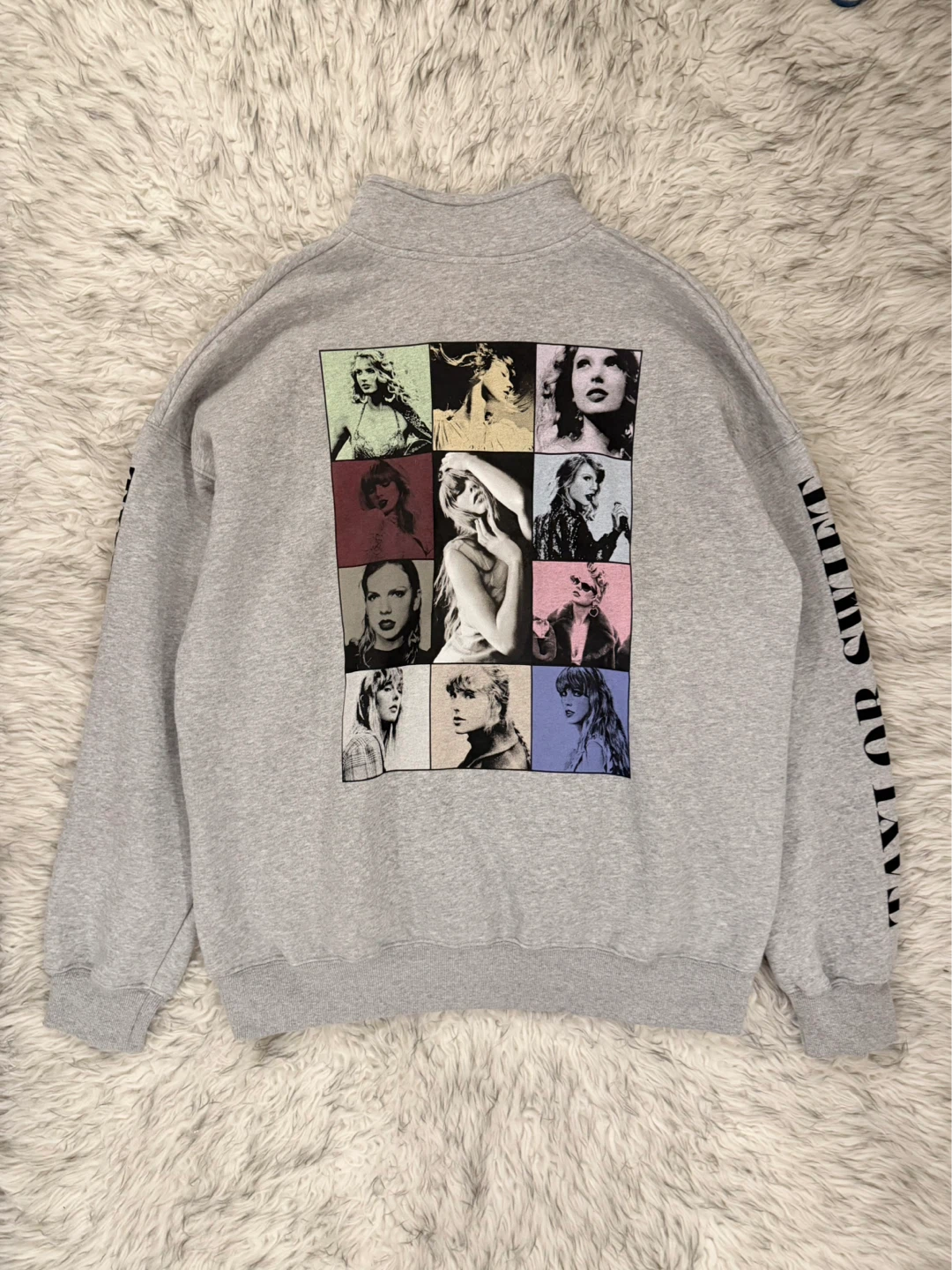 Taylor Swift ‘The Eras Tour’ Quarter Zip Pullover - Grey - photo 4