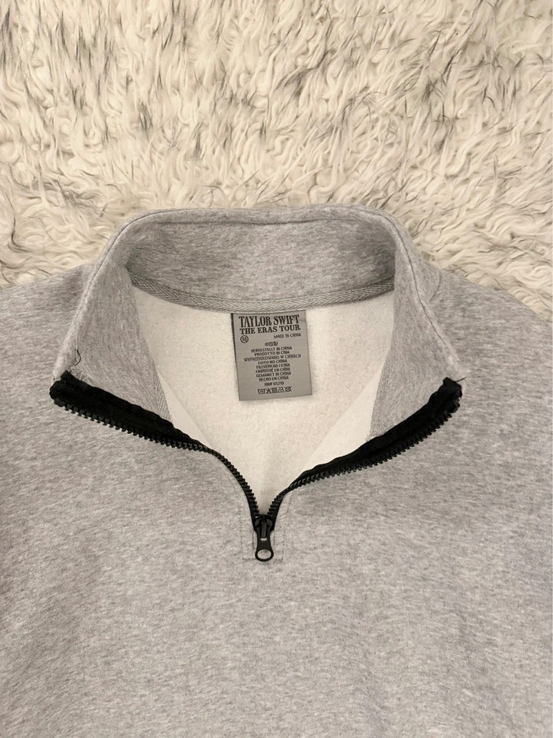 Taylor Swift ‘The Eras Tour’ Quarter Zip Pullover - Grey - photo 2