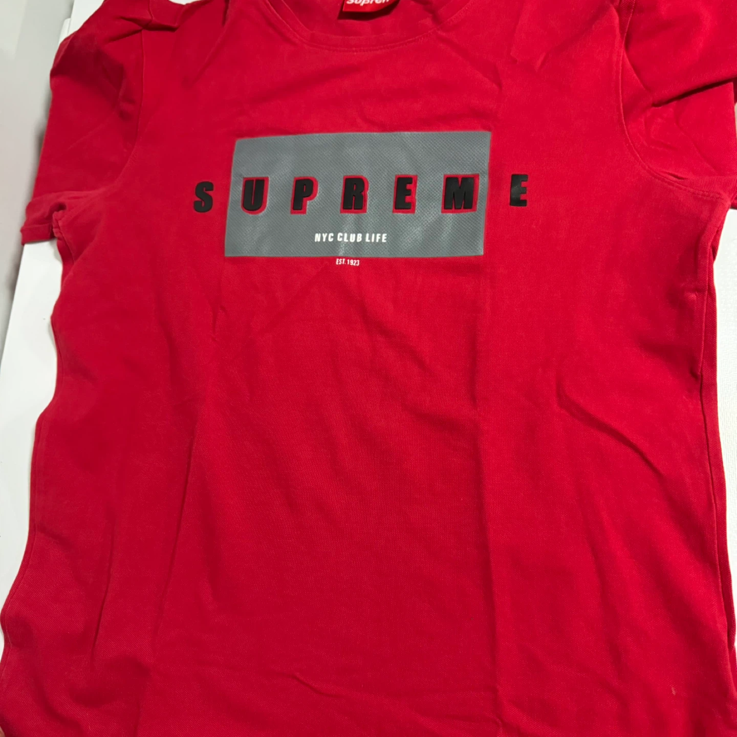 Supreme Red Cotton T-Shirt