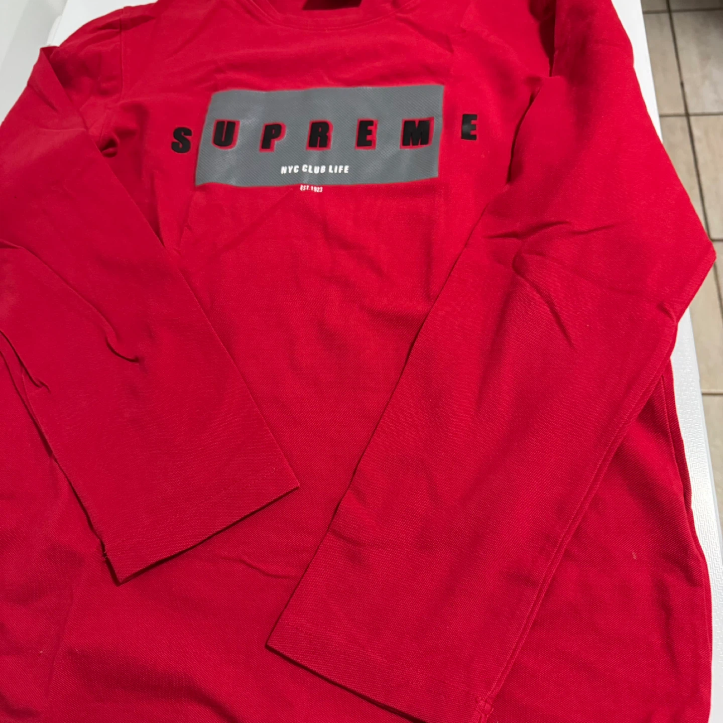 Supreme Red Cotton T-Shirt - photo 3