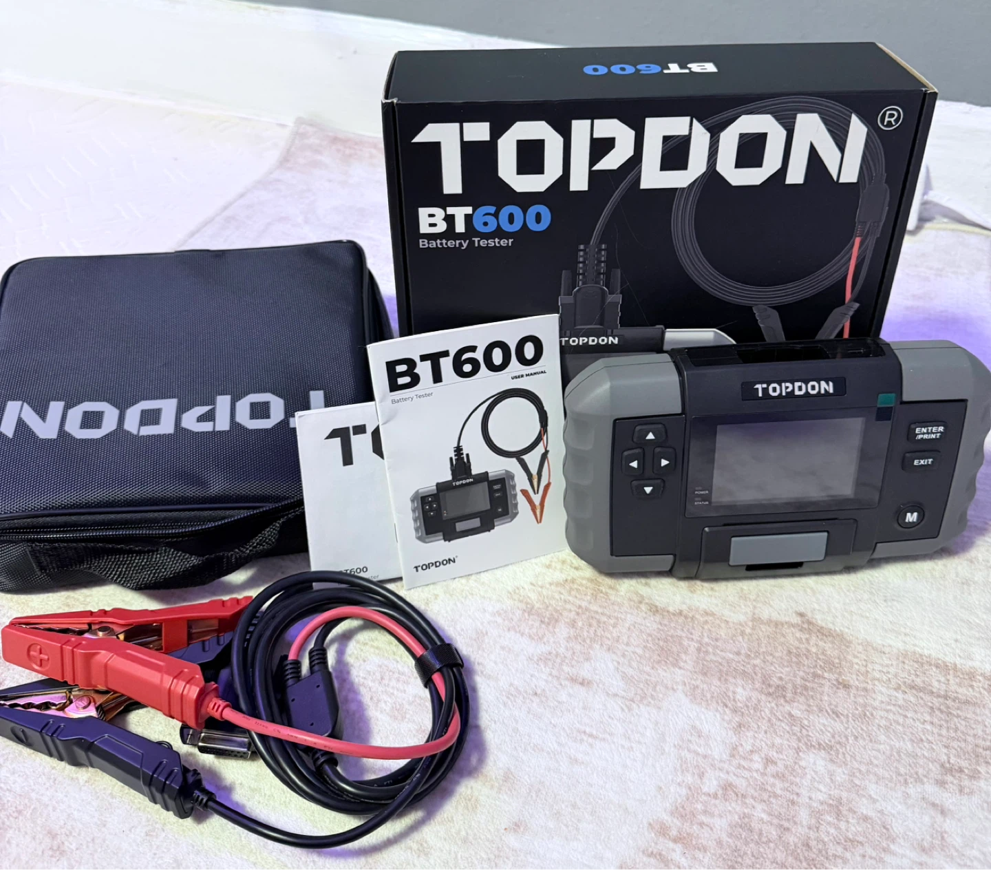 TOPDON BT600 12V/24V Car Battery Tester with Built-in Printer