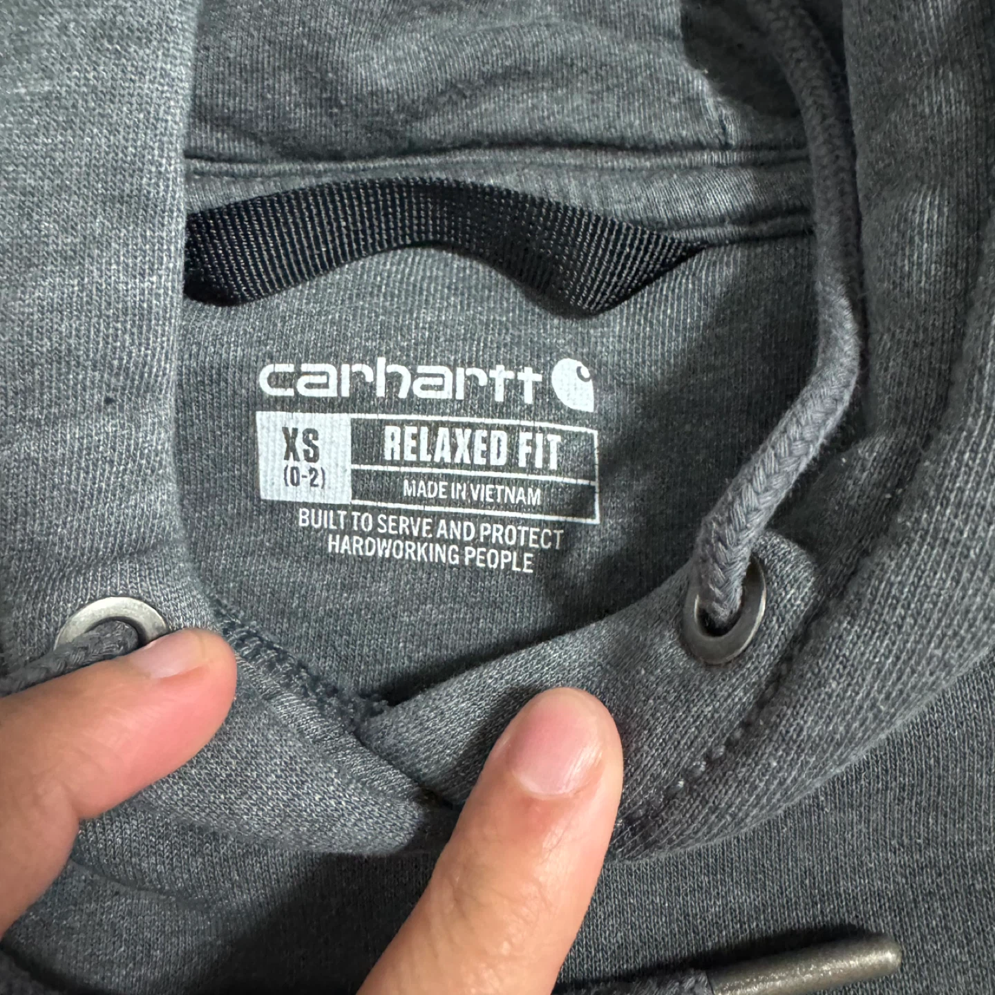 Carhartt Relaxed Fit Hoodie - Charcoal Grey - XS