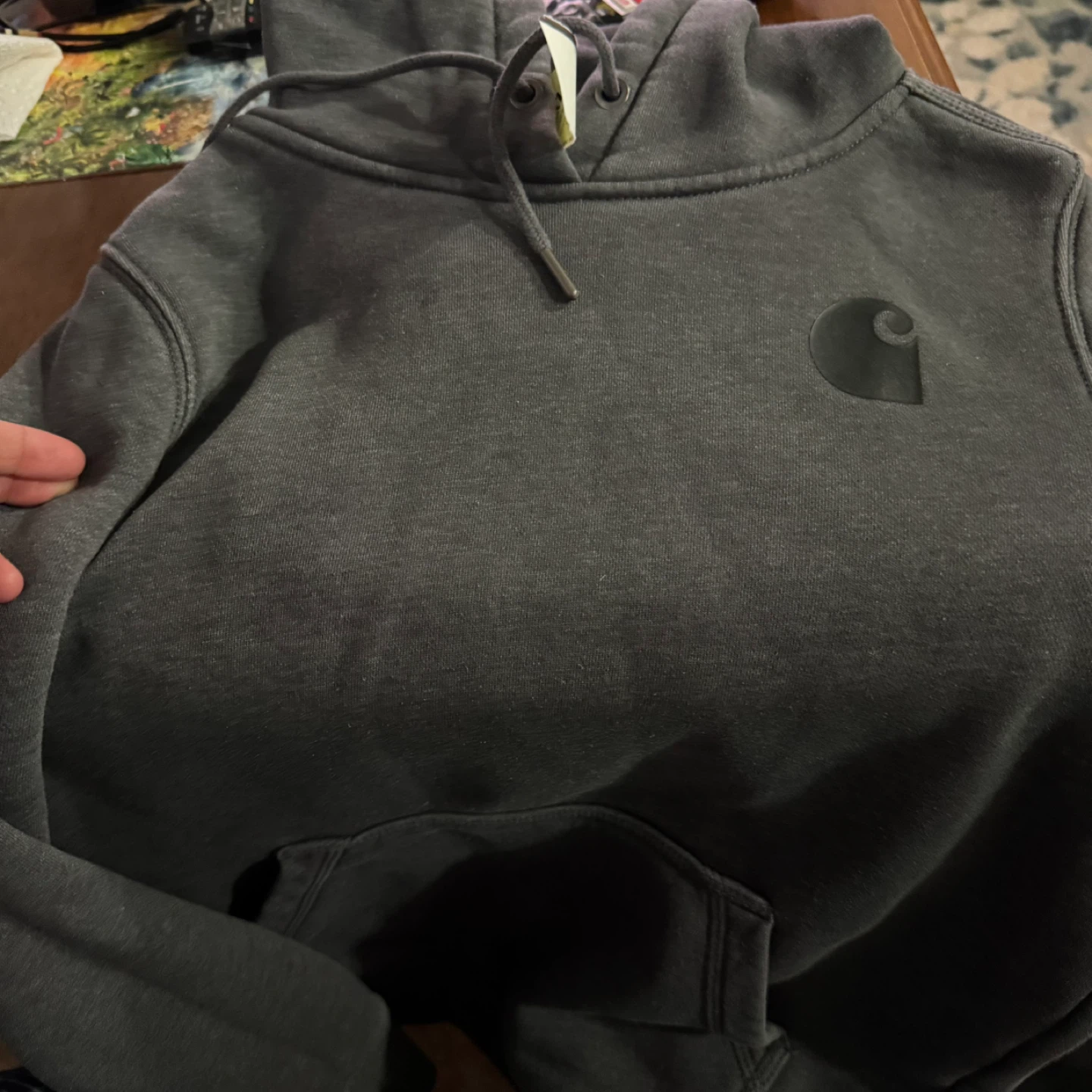 Carhartt Relaxed Fit Hoodie - Charcoal Grey - XS - photo 5