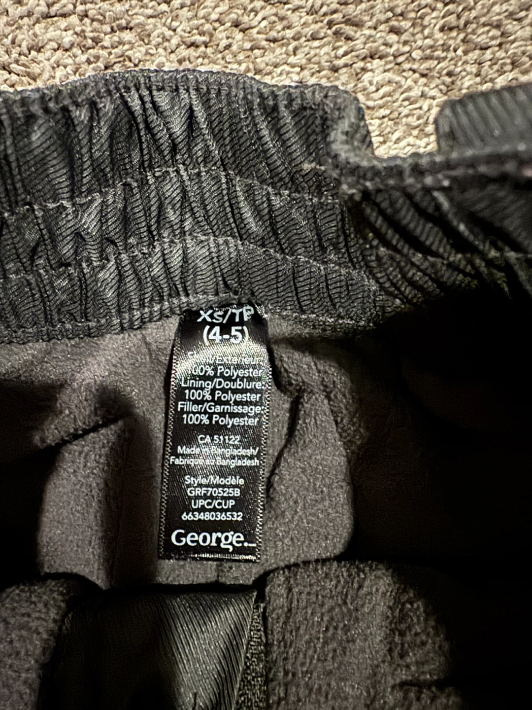 George Black Snow Pants - Kids XS/TP (4-5)