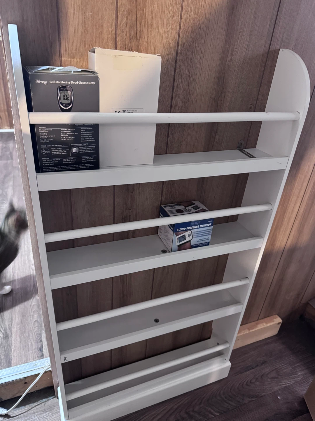 White Wall Mounted Bookshelf/Display Shelf - photo 2