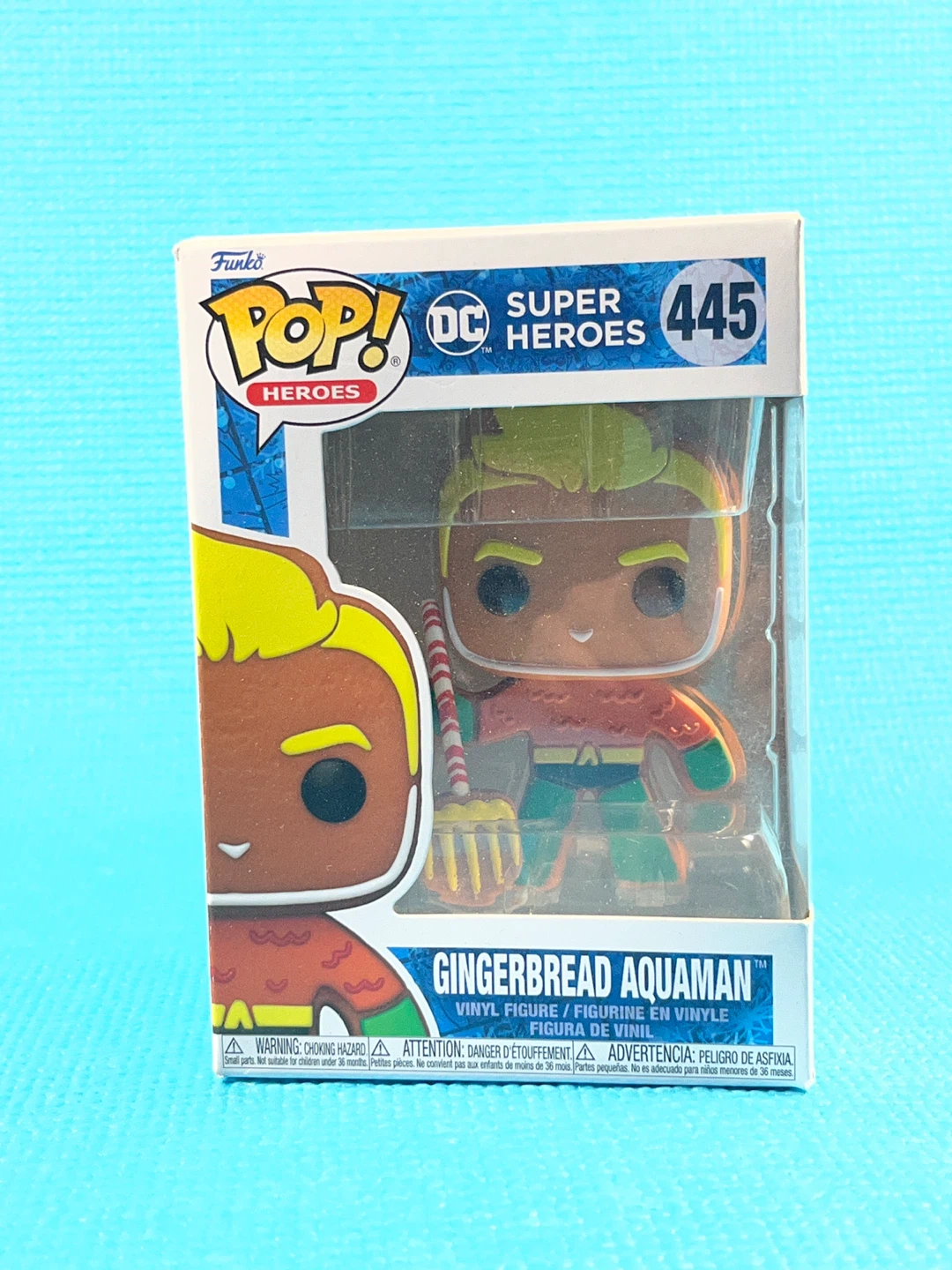 Funko Pop! Gingerbread Aquaman #445 (DC Holiday) - MINT/NIB 🍬