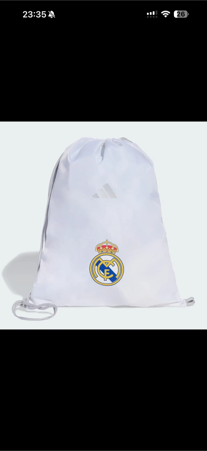 Adidas Real Madrid Drawstring Bag - White - photo 3
