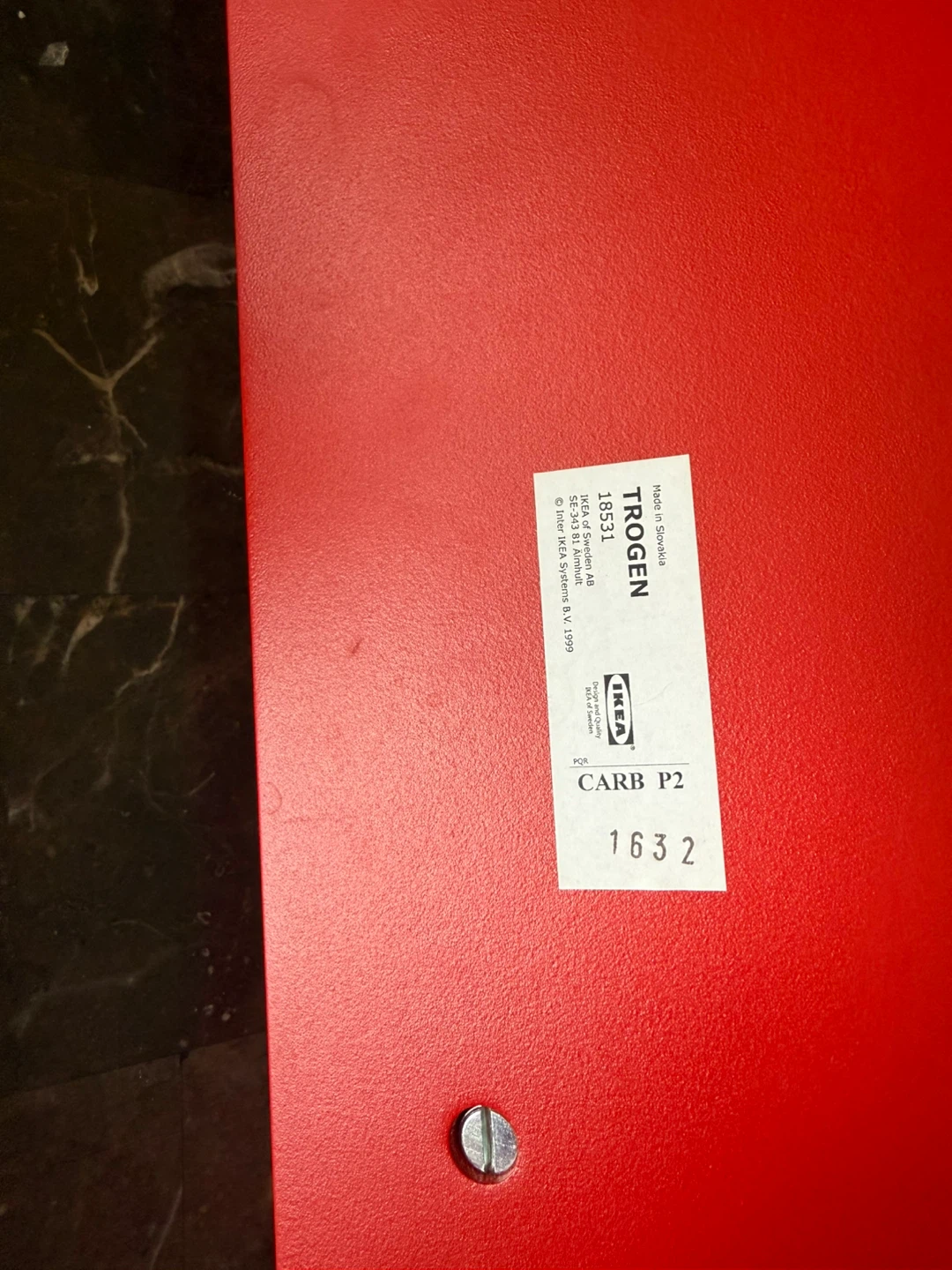 IKEA TROGEN Red Step Stool - photo 3