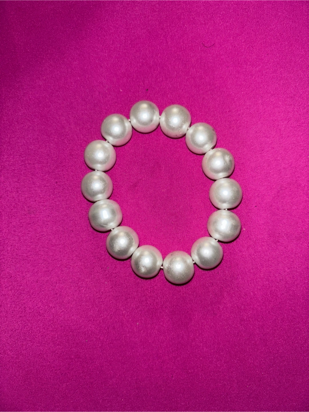 Chunky Faux Pearl Bracelet