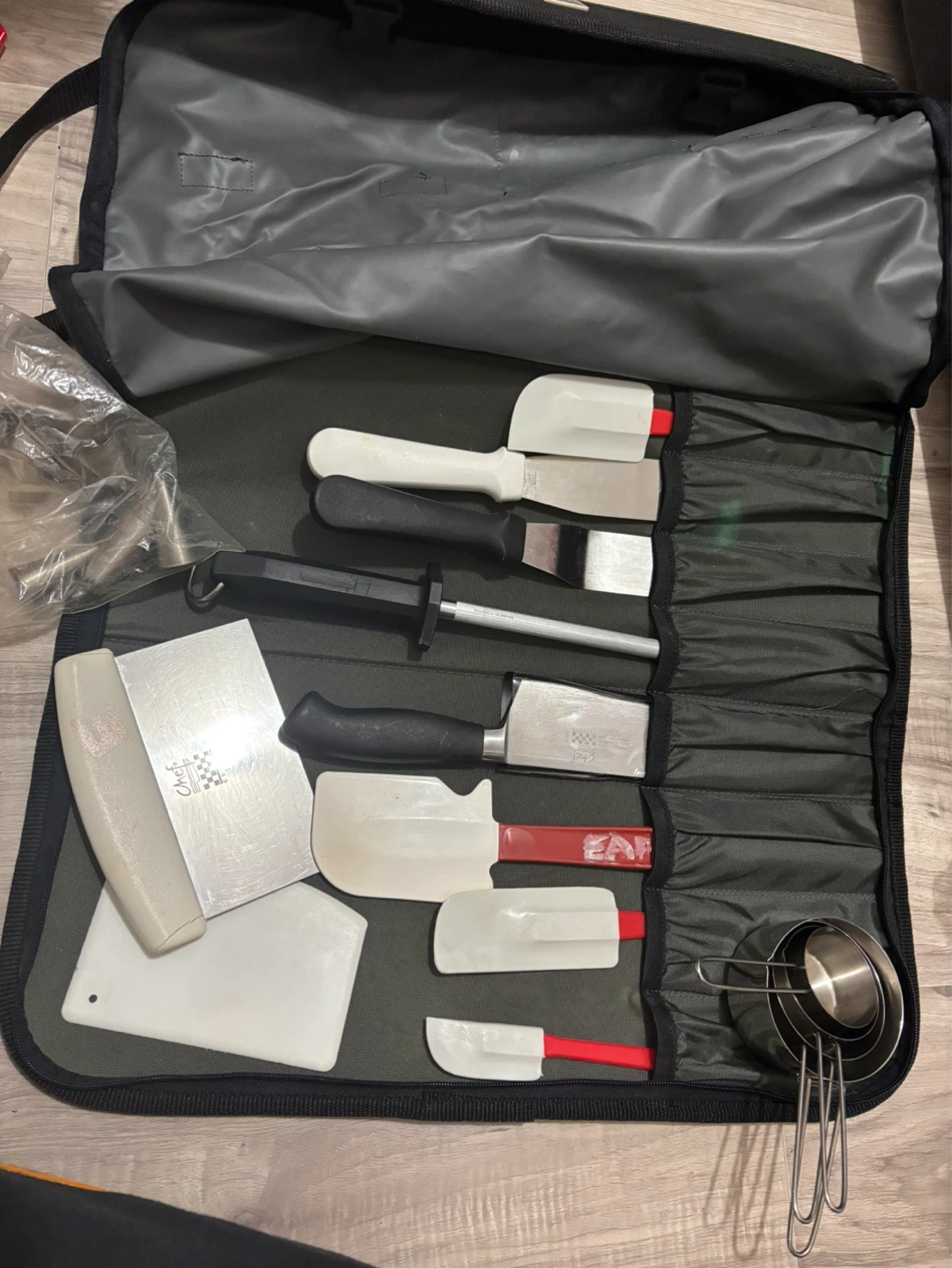 Chef Cutlery Knife Roll for students in culinary, with Tools - photo 2