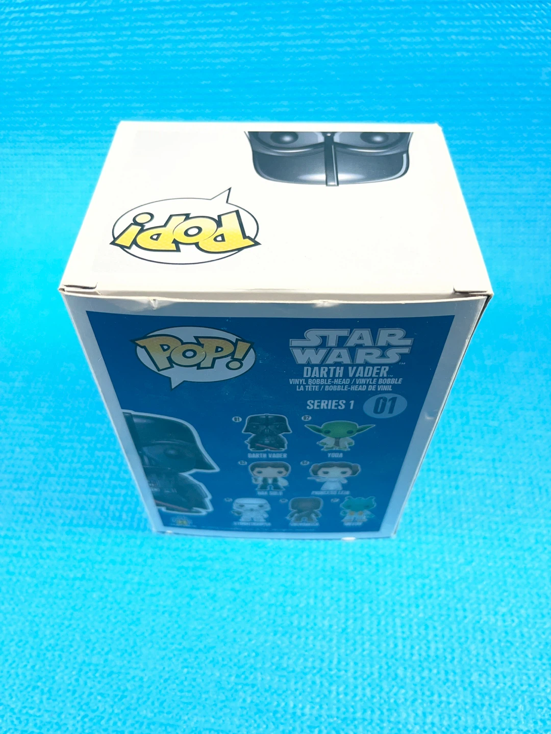 RARE Vaulted Darth Vader #01 Funko  Blue Box (Large Font) - photo 4