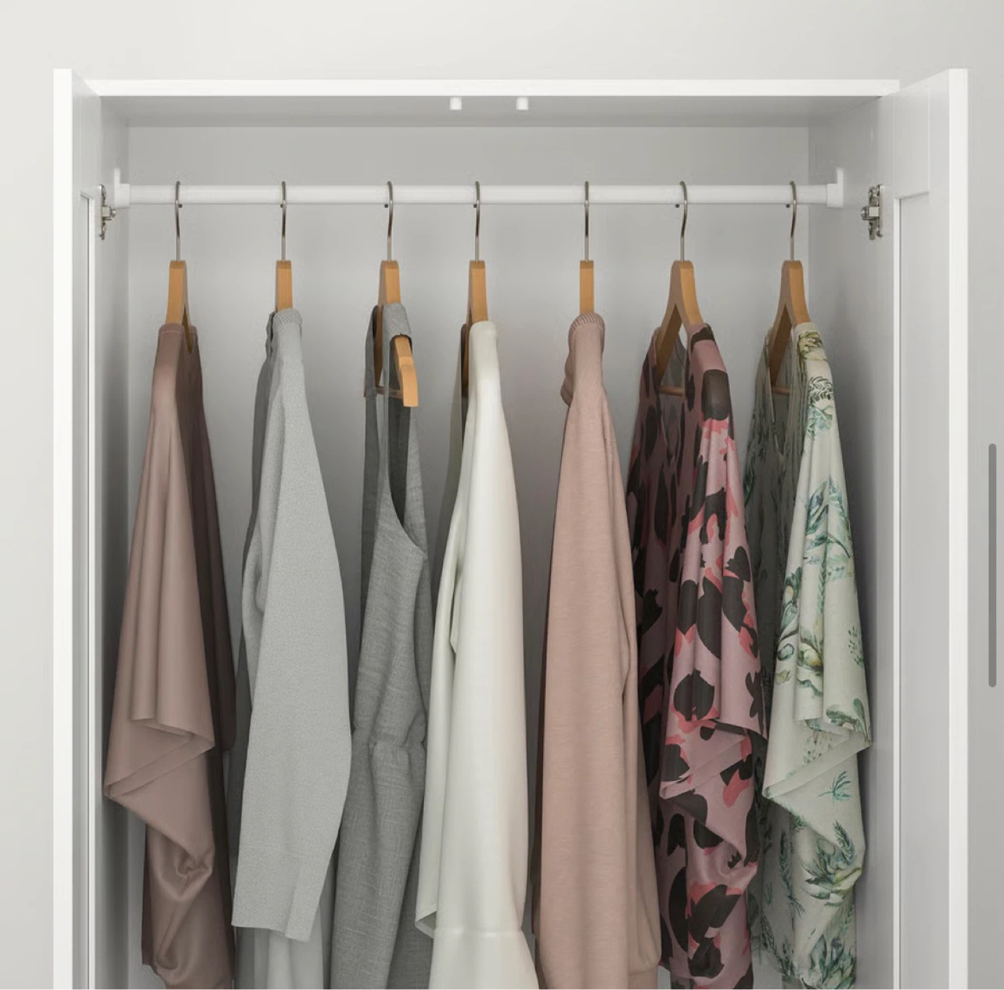 IKEA BRIMNES Wardrobe with 2 doors, white (Assembled) - photo 5