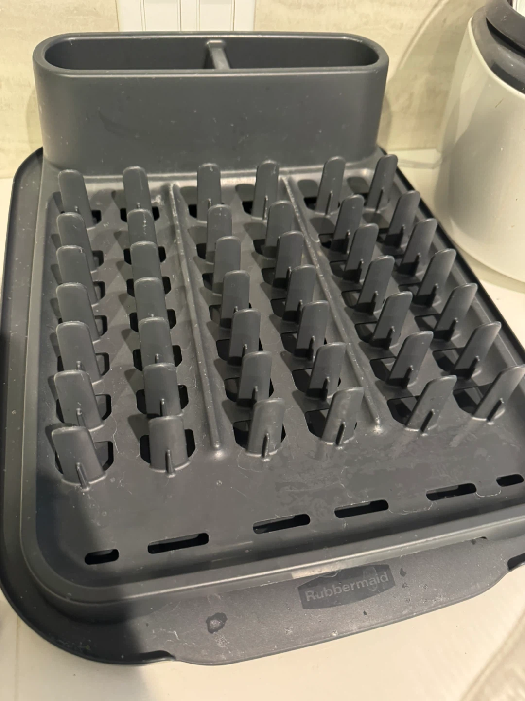 Rubbermaid Dish Drying Rack with Utensil Holder