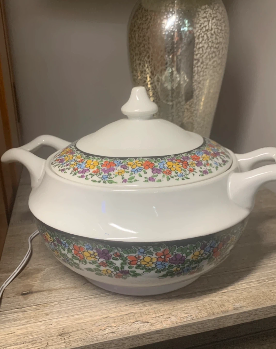 Floral Pattern Serving Bowl and Platter (Thrifty Pick) - photo 3
