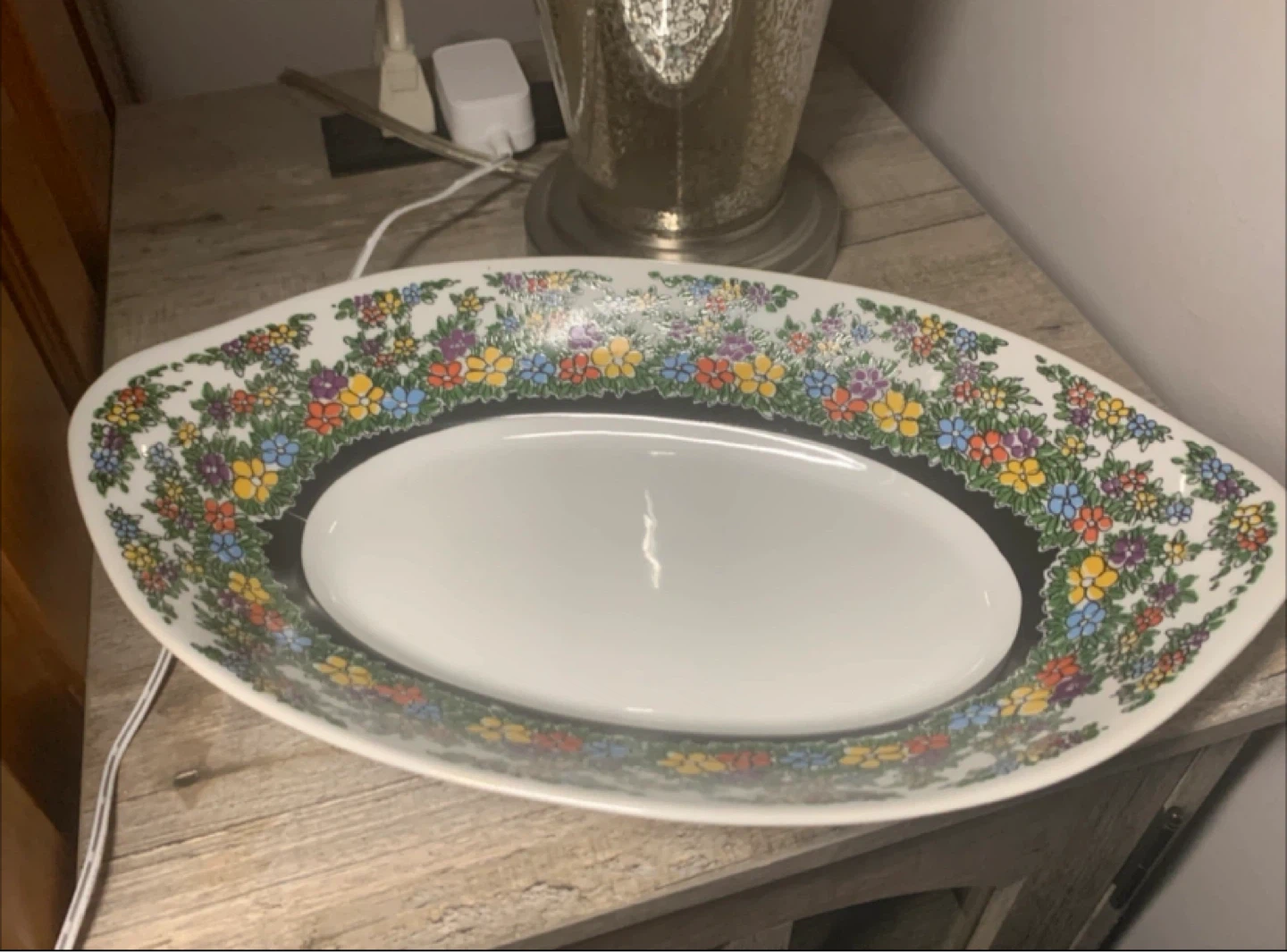 Floral Pattern Serving Bowl and Platter (Thrifty Pick) - photo 2