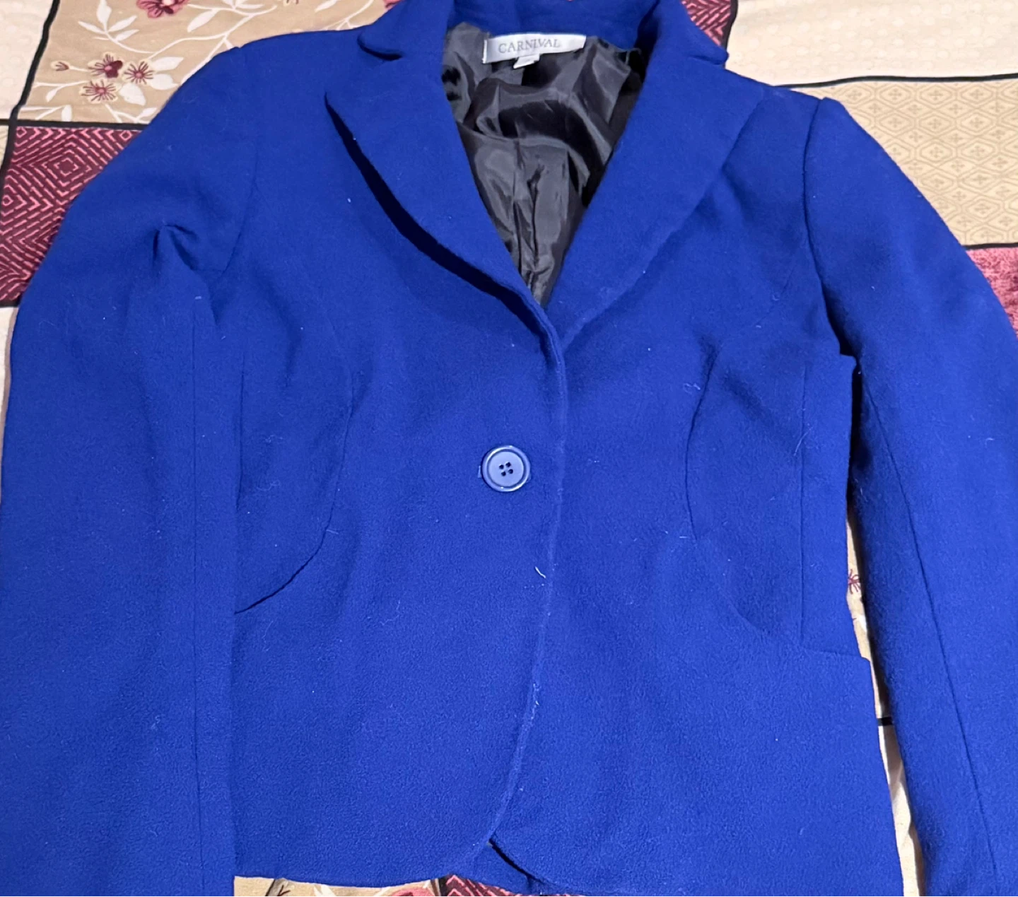 Carnival Blue Blazer Size 2