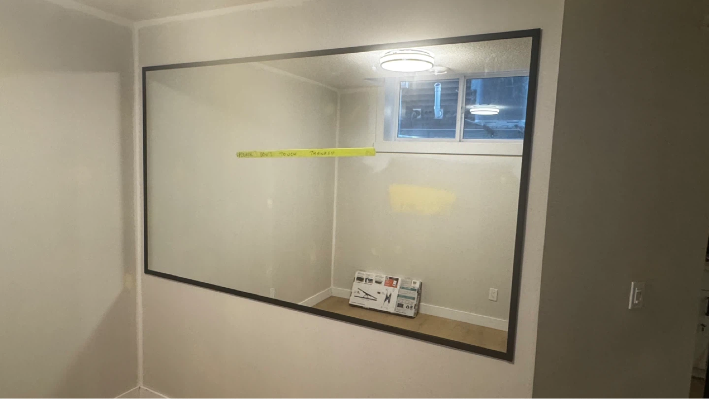 Framed Bathroom Mirror and Shower Enclosure - photo 3