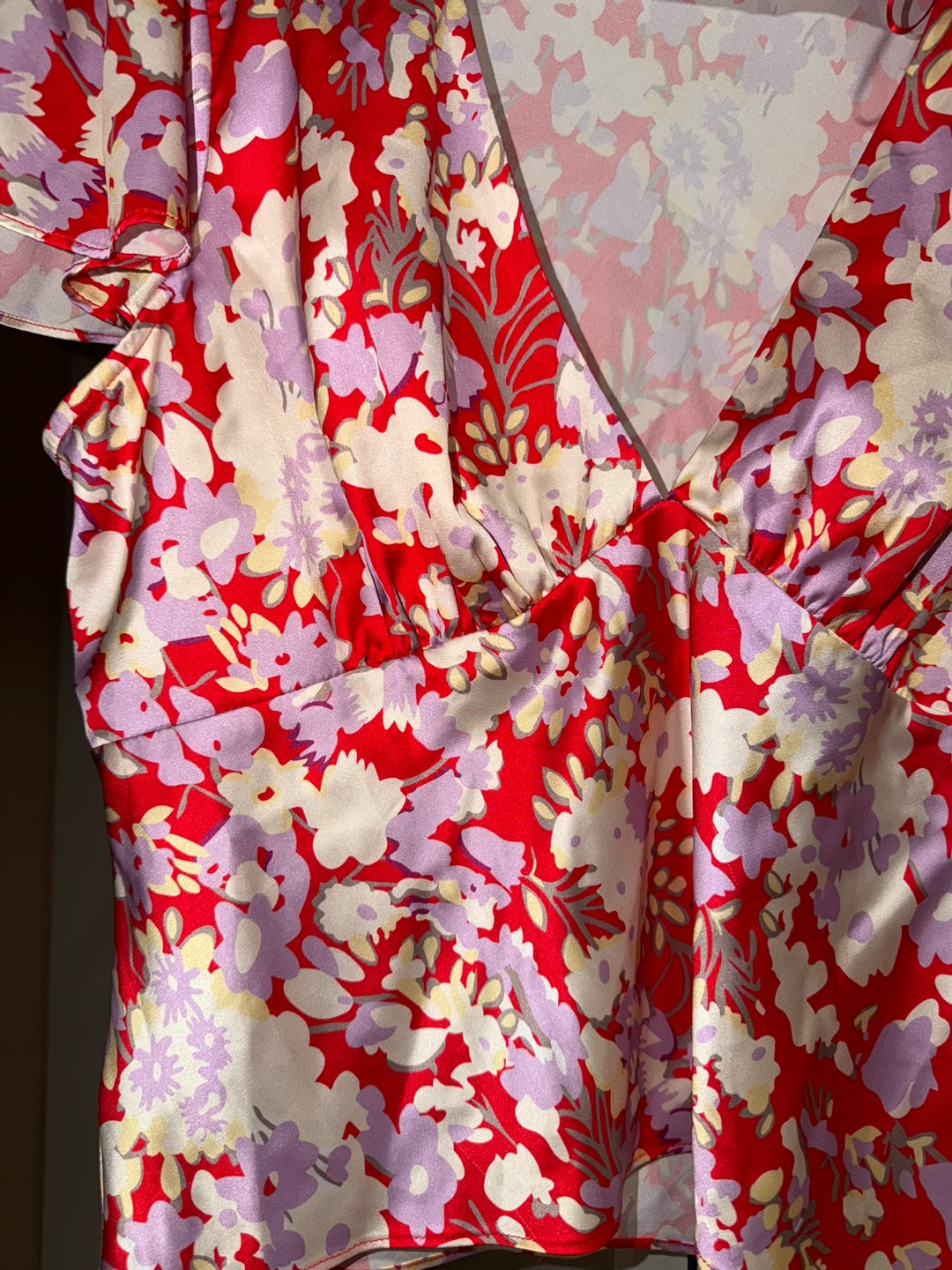 ASTR The Label Floral Print V-Neck Top - photo 3