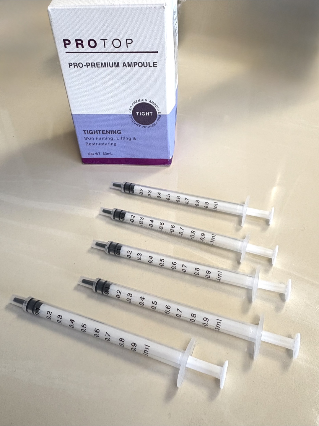 Five  1ml syringes 💉