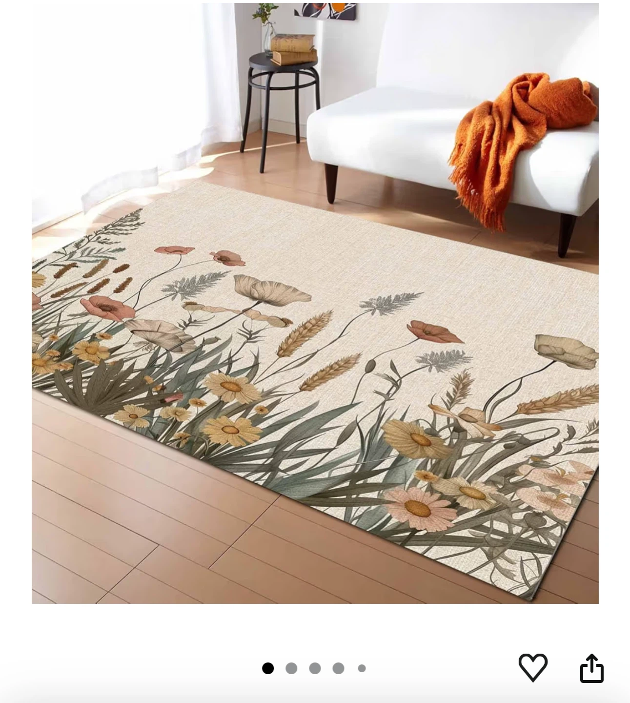 Espaeiae Area Rug - 8*10' Fall Flowers Design